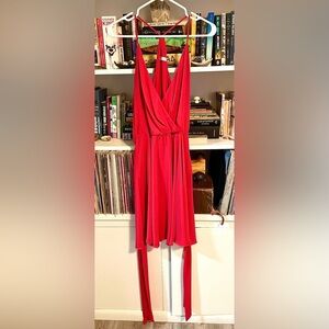 Rubber Ducky Productions Red Belted Mini Dress – Size Medium - Cocktail Chic Y2K